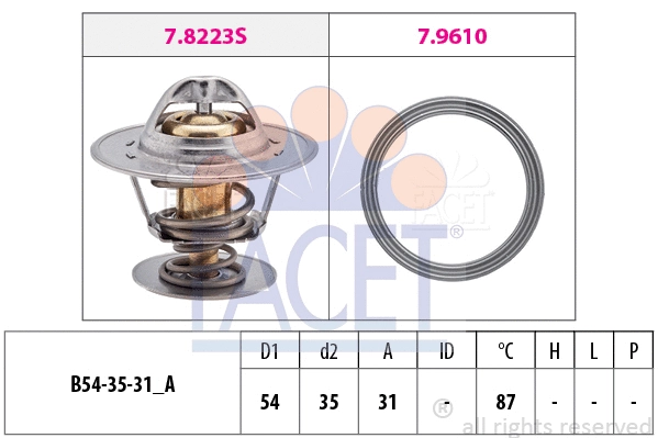 Thermostat, coolant (7.8435)