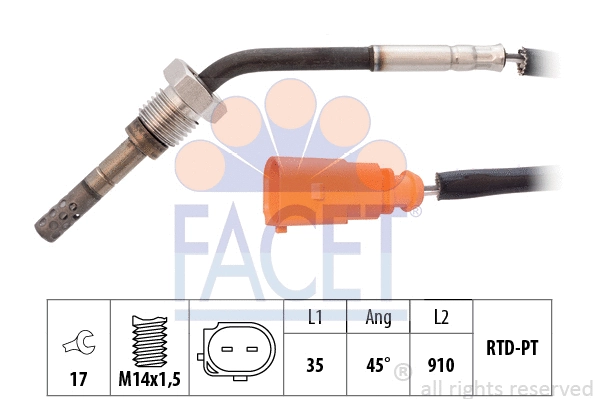 Sensor, exhaust gas temperature (22.0016)