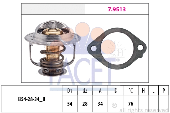 Thermostat, coolant (7.8521)