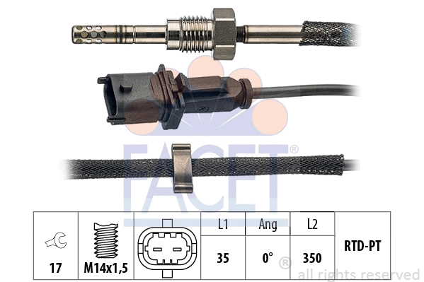 Sensor, exhaust gas temperature (22.0068)