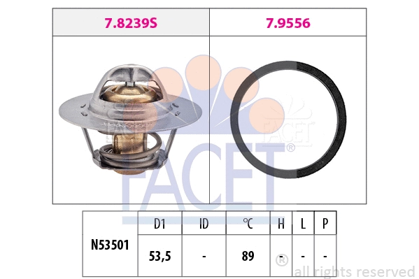 Thermostat, coolant (7.8297)