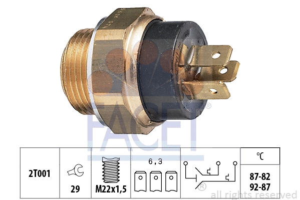 Temperature Switch, radiator fan (7.5606)