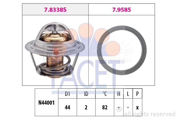 Thermostat, coolant (7.8517)