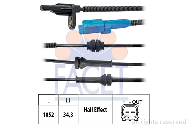 Sensor, wheel speed (21.0025)