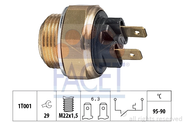 Temperature Switch, radiator fan (7.5020)