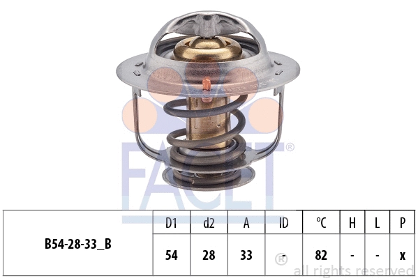 Thermostat, coolant (7.8657S)