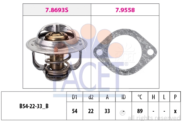 Thermostat, coolant (7.8693)