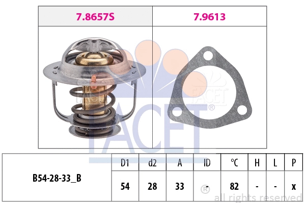 Thermostat, coolant (7.8637)