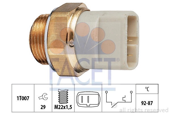 Temperature Switch, radiator fan (7.5049)