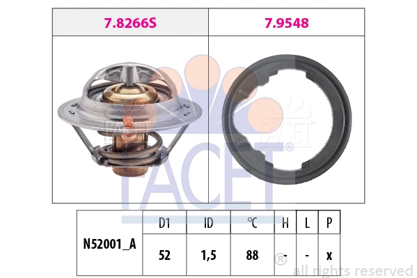 Thermostat, coolant (7.8488)