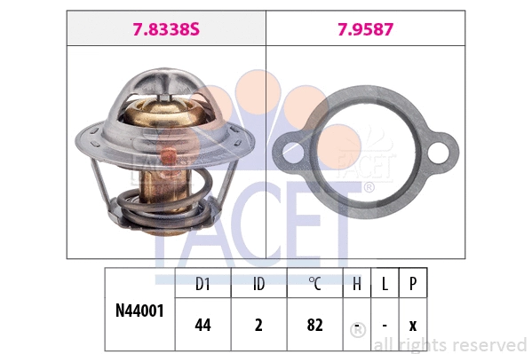 Thermostat, coolant (7.8368)