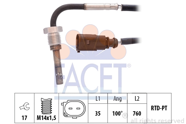 Sensor, exhaust gas temperature (22.0002)