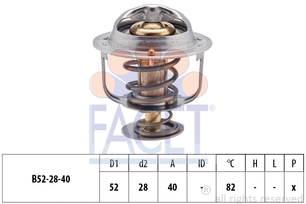 Thermostat, coolant (7.8383S)