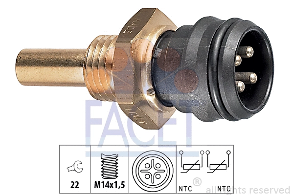 Sensor, coolant temperature (7.3151)