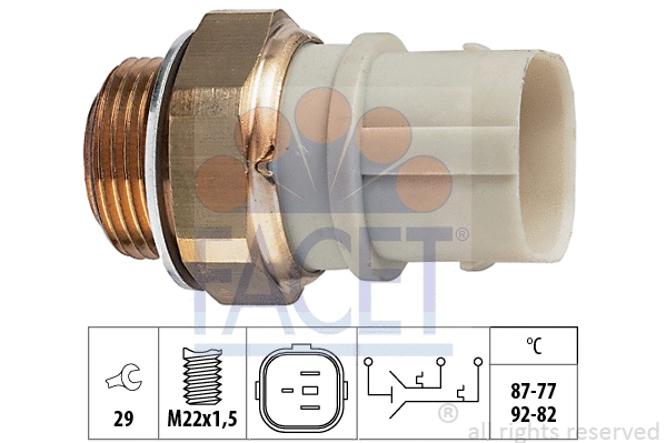 Temperature Switch, radiator fan (7.5651)
