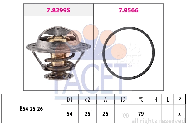 Thermostat, coolant (7.8525)
