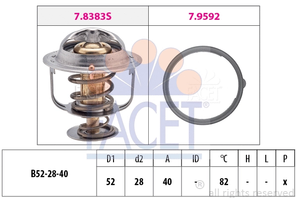 Thermostat, coolant (7.8383)