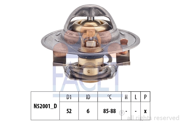 Thermostat, coolant (7.8272S)