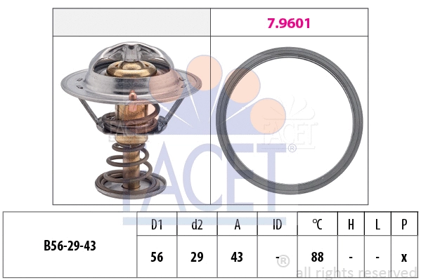 Thermostat, coolant (7.8553)