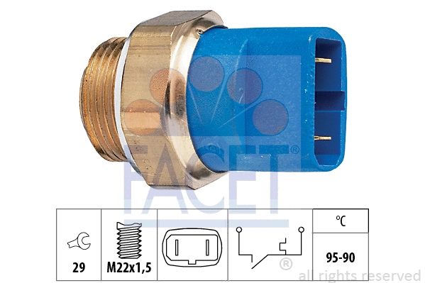 Temperature Switch, radiator fan (7.5032)