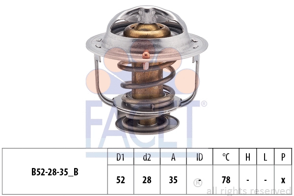 Thermostat, coolant (7.8317S)
