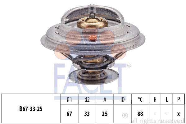 Thermostat, coolant (7.8361S)