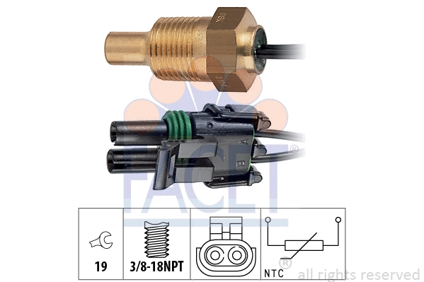 Sensor, coolant temperature (7.3307)