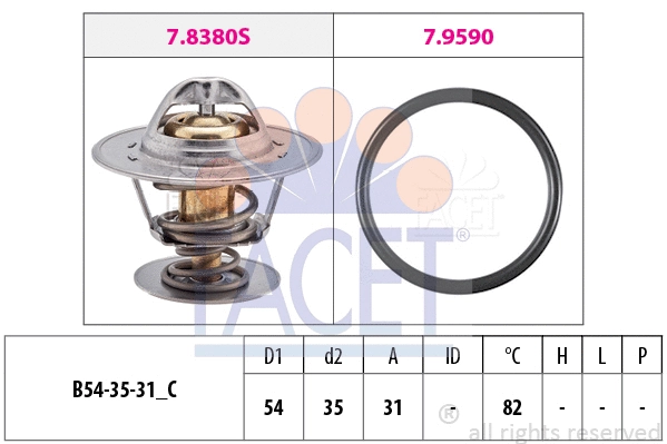 Thermostat, coolant (7.8380)
