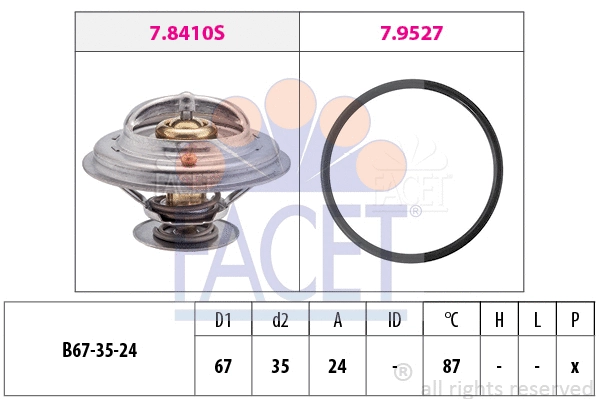 Thermostat, coolant (7.8410)