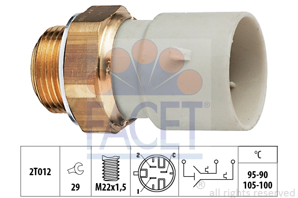 Temperature Switch, radiator fan (7.5639)