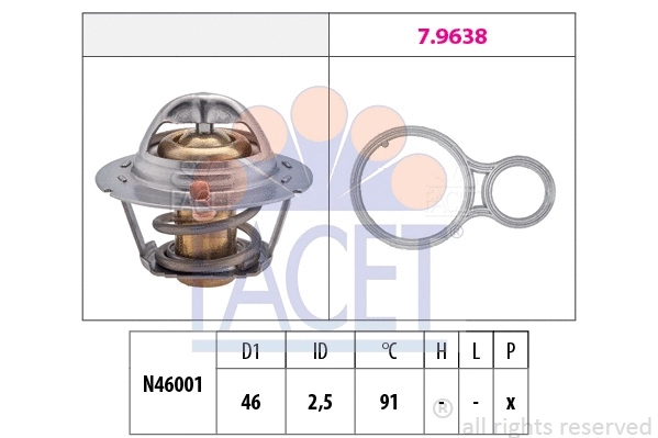 Thermostat, coolant (7.8524)