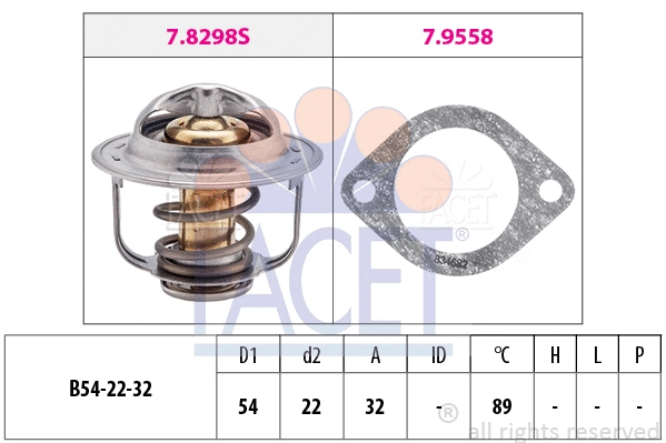 Thermostat, coolant (7.8298)