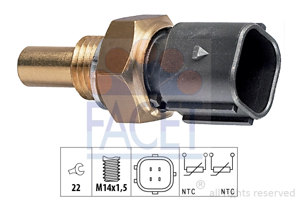 Sensor, coolant temperature (7.3316)
