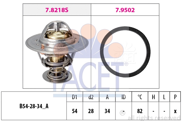 Thermostat, coolant (7.8218)