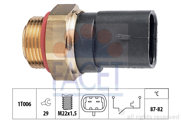 Temperature Switch, radiator fan (7.5230)