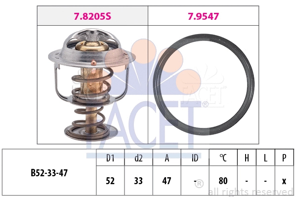 Thermostat, coolant (7.8205)