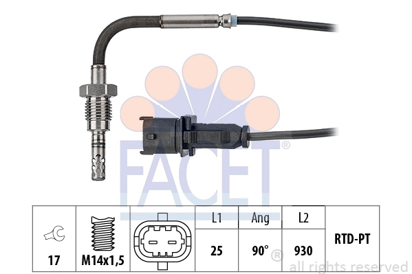 Sensor, exhaust gas temperature (22.0168)