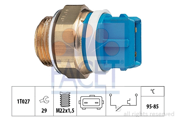 Temperature Switch, radiator fan (7.5122)