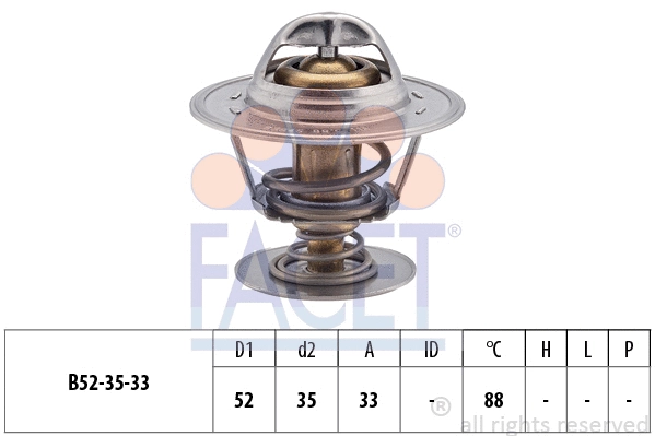 Thermostat, coolant (7.8394S)