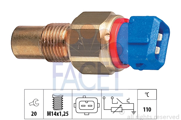 Sensor, coolant temperature (7.3521)