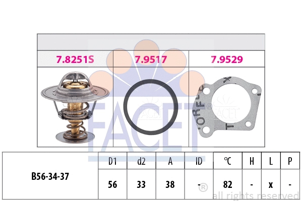 Thermostat, coolant (7.8251)