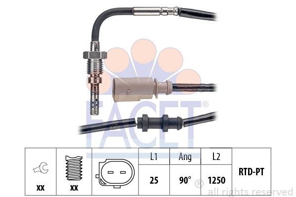 Sensor, exhaust gas temperature (22.0280)