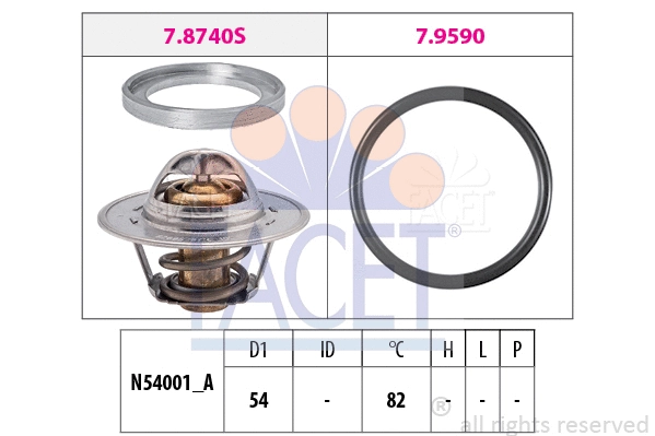 Thermostat, coolant (7.8740)