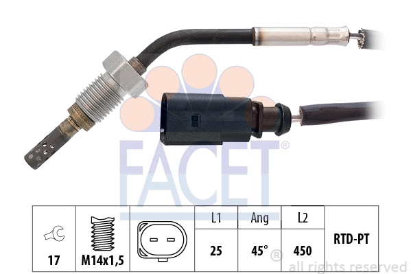 Sensor, exhaust gas temperature (22.0287)