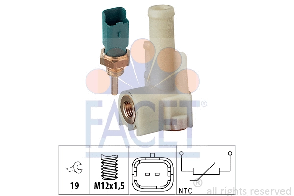 Sensor, coolant temperature (7.3233K)