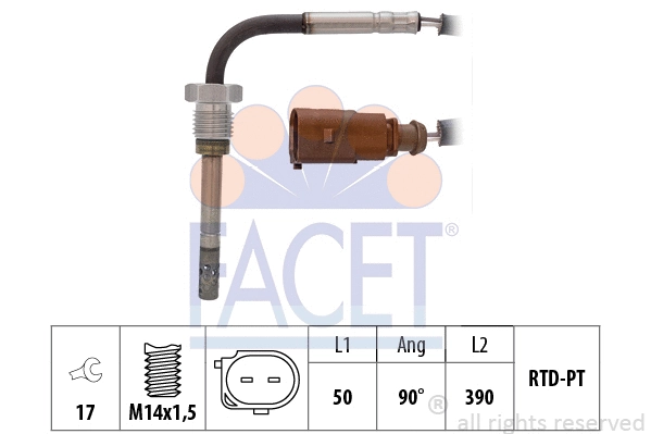 Sensor, exhaust gas temperature (22.0263)