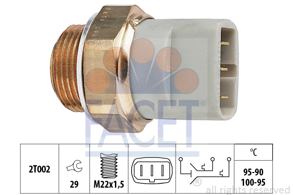 Temperature Switch, radiator fan (7.5616)