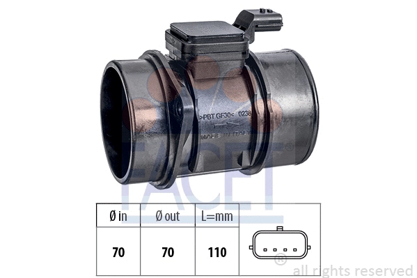 Mass Air Flow Sensor (10.1448)