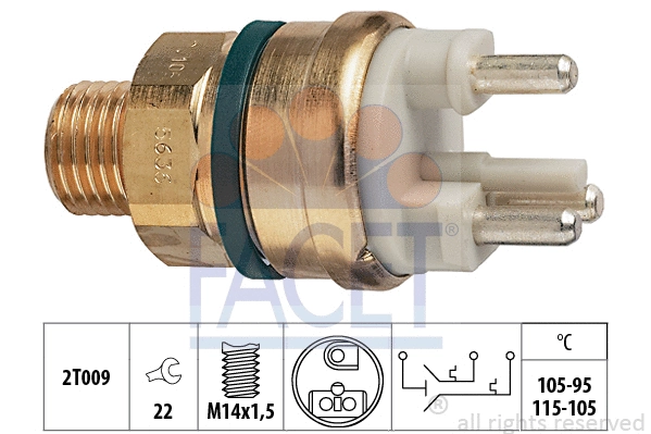 Temperature Switch, radiator fan (7.5636)