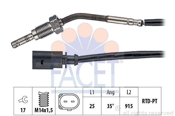 Sensor, exhaust gas temperature (22.0103)